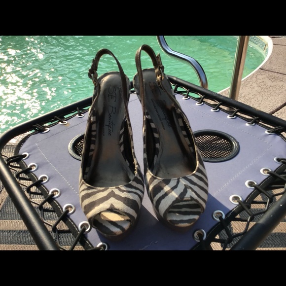 SAM EDELMAN high heel peep toe platform sandals!! - Picture 5 of 8